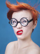 Funny nerdy girl