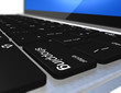 e*commerce Image of a laptop with a keyboard shopping