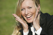 Happy beautiful business woman 563