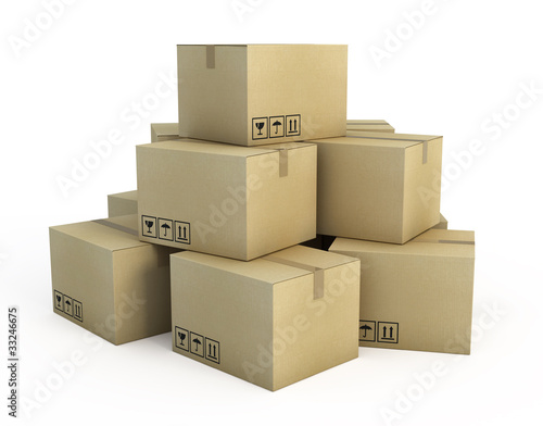 Illustration: Cardboard boxes Cardboard boxes