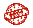 Sternen STempel rot WIDERRUF