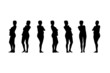 Pregnant woman silhouette