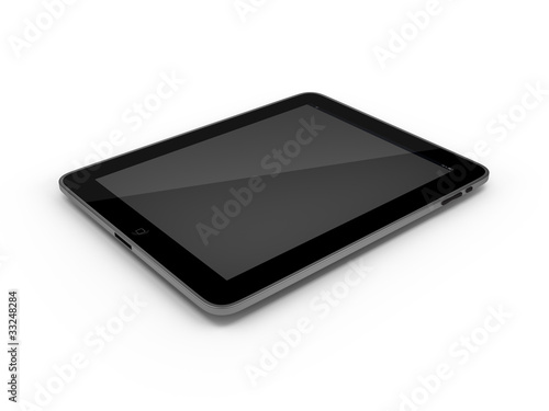 Photo: Tablet PC isolated on white background Tablet PC isolated on white background