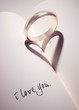 Photo en ligne au meilleur prix heartshadow with rings - i love you - card