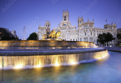 Photo: Plaza de Cibeles, Madrid, Spain. Plaza de Cibeles, Madrid, Spain.