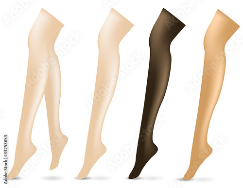 Vector: set of sexy legs isolated on white background set of sexy legs isolated on white background
