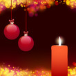 christmas ball with candle christmas ball with candle