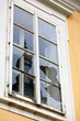 Kaputte Fensterscheibe