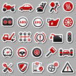 Automotive Red Stickers