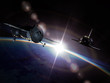 Spaceships on the orbit