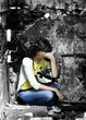 In a corner