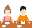 勉強中の子供