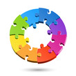 Jigsaw puzzle circle Jigsaw puzzle circle