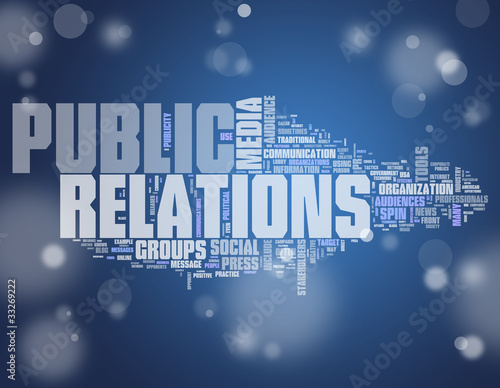 Illustration: Word Cloud "Public Relations" Word Cloud "Public Relations"