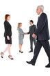 businessman and businesswoman