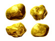 Gold, Goldklumpen, Goldnuggets, Goldstücke