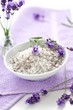 bath salt with lavender blossom