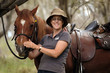 female horse rider
