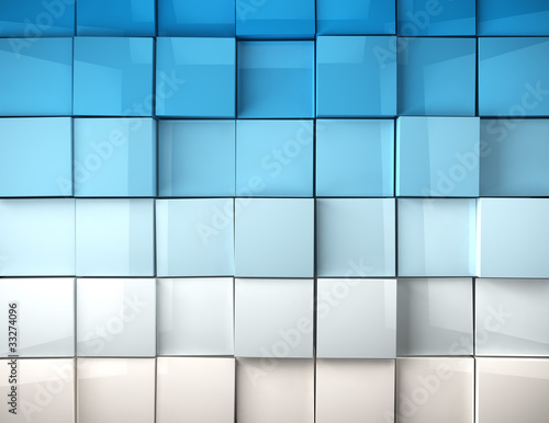 Illustration: imagen 3d fondo con cubos imagen 3d fondo con cubos