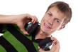 smiling guy with headphones