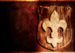 Grunge Fleur-de-lis - floral symbol Grunge Fleur-de-lis - floral symbol