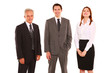 businessman and businesswoman standing