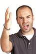 man angry