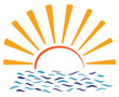 Sonne Meer Abstrakt