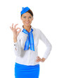 Attractive stewardess