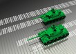 Virtual tanks attacking computer data Virtual tanks attacking computer data