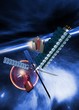 Spacestation in earth orbit