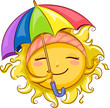 Sun Holding Umbrella