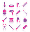 cosmetic, make up and hairdressing icons