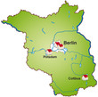 Brandenburg Infokarte grün in SVG