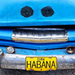 Habana Cuba, number plate Habana Cuba, number plate
