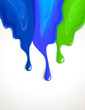 Drips of paint