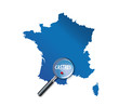Castres : Carte de France - département du Tarn