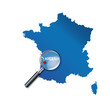 Bordeaux : Localisation sur carte de France - Gironde Bordeaux : Localisation sur carte de France - Gironde