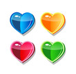 Four hearts