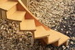 étape de construction d'un escalier en colimaçon