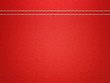 Stitched red leather background