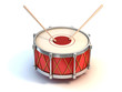 bass drum instrument 3d illustration bass drum instrument 3d illustration