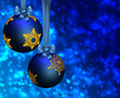 Blue Christmas Ornaments.
