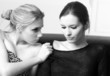 Portrait of a two beautiful sexy young women