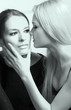 Girls kiss