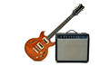 electric guitar and amplifier