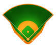 Ilustración: Illustration of Baseball field. Illustration of Baseball field.
