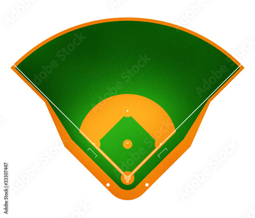 Illustration: Illustration of Baseball field. Illustration of Baseball field.