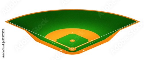 Illustration: Illustration of Baseball field. Illustration of Baseball field.