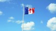 Drapeau Croix de Lorraine à Courseulles-Sur-Mer